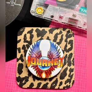 New Journey Classic Rock Band Music Group Retro Style Button Pin - 1.75”